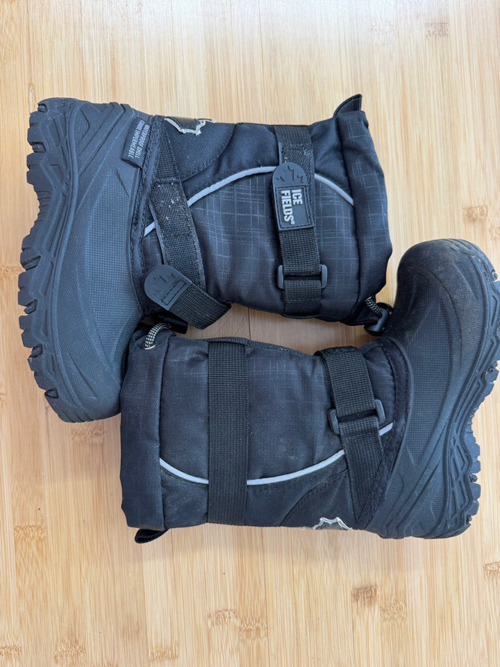 Ice Fields Lined Galosh Boots – 12 (EU 30) | Black