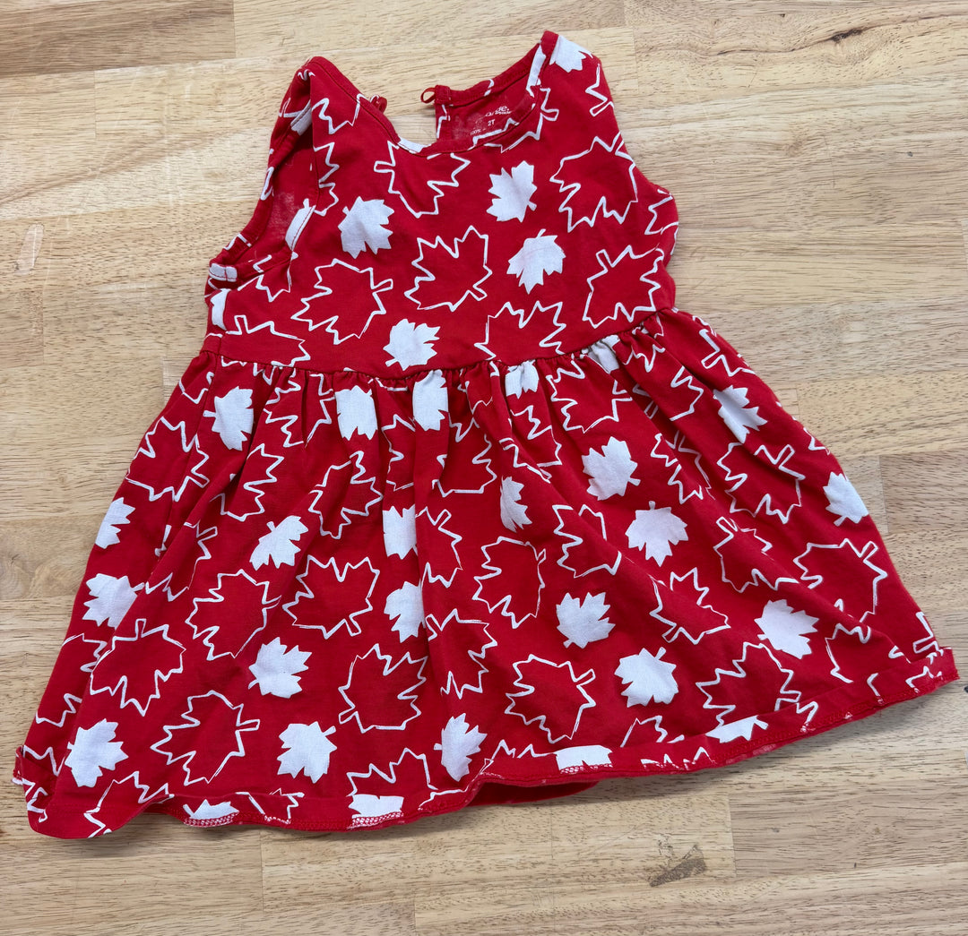 George Canada Day Maple Leaf Tank Dress – 2 | Red | Holiday