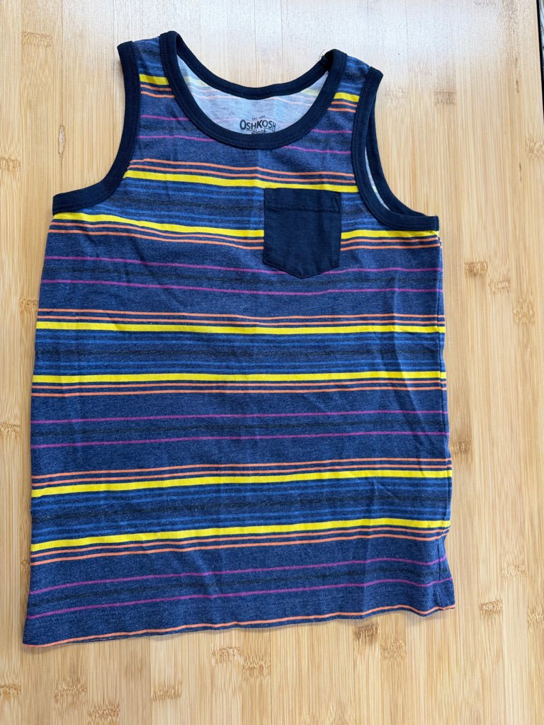 OshKosh Tank Top – One Size | Navy & Yellow Stripe - Nest and Sprout-Consignment