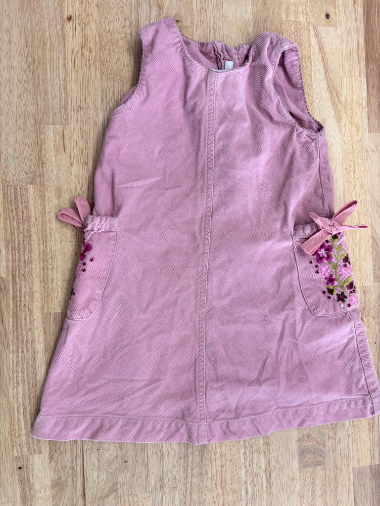 H&M 3-4Y Pink Corduroy Sleeveless Dress