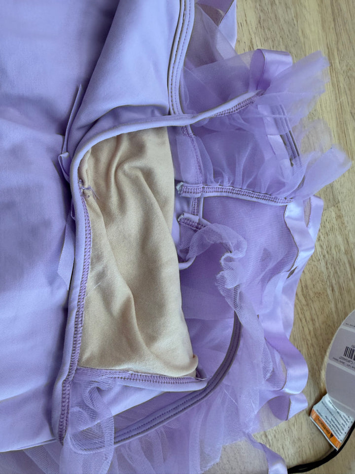 Revolution Dancewear Dress Leotard – Size LC/14Y | Flutter Sleeve