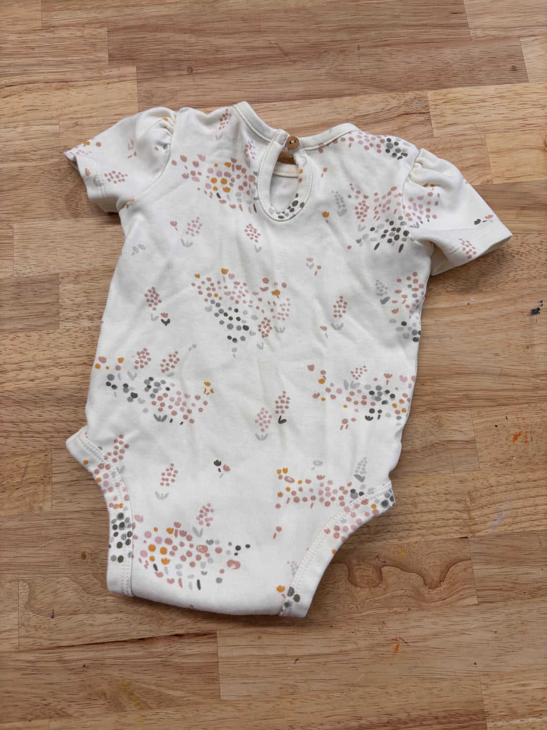 Pehr Bodysuit – Size 3–6M (Floral on Cream)