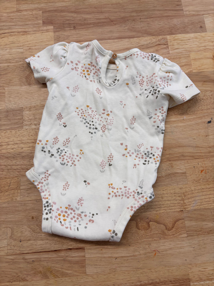 Pehr Bodysuit – Size 3–6M (Floral on Cream)