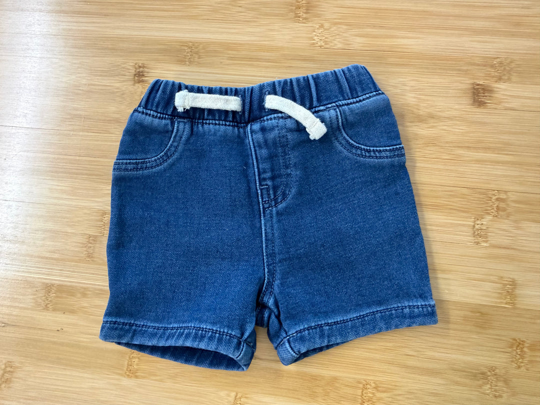 Joe Fresh Soft Terry Joggers – 3–6M | Denim Look Elastic Waist