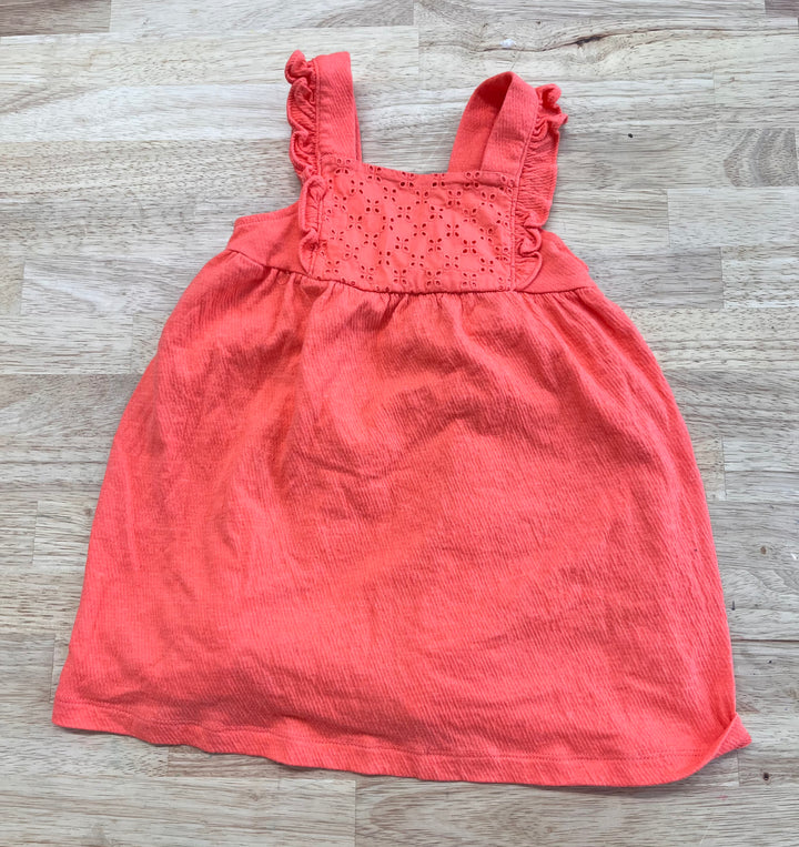 Child of Mine Dress + Diaper Cover – Coral 24 Months