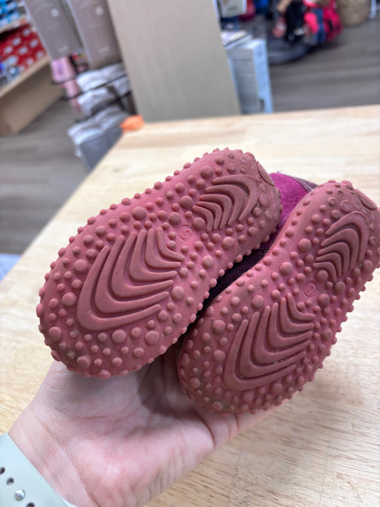 Felted Fuchsia Booties Size 6