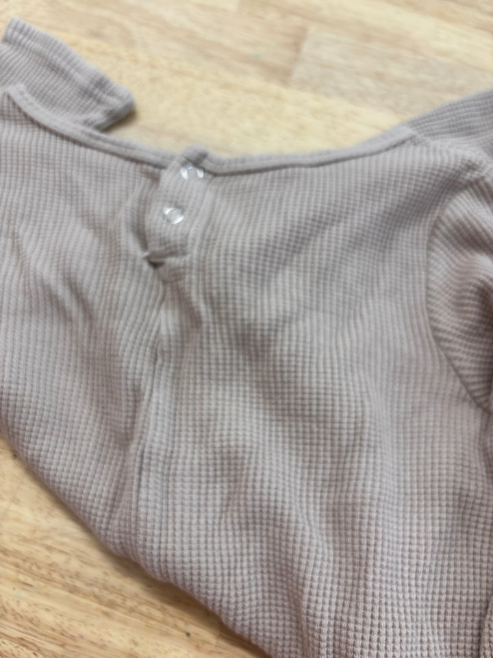 Smash + Tess 3Y Waffle Knit Romper (Light Brown)