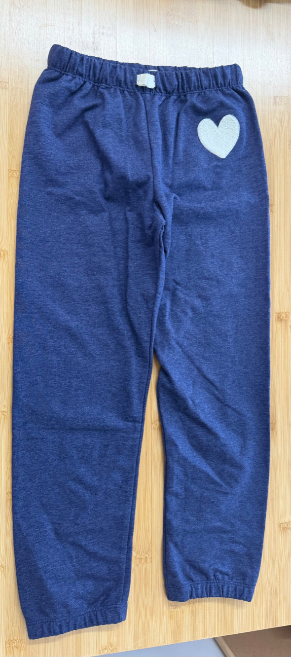 Hatley Joggers – 7 | Navy White Heart Like New