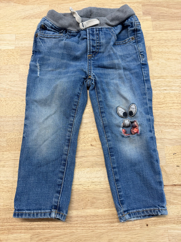 Baby Gap Monster Knee Jeans – 12–18M | 2017