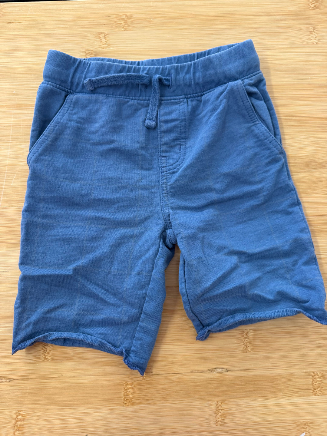 Tea Collection Blue Faint Plaid Raw Edge Shorts – 3