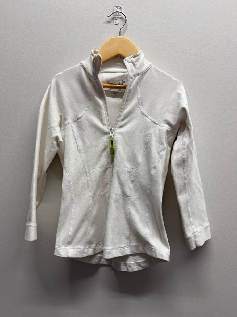 Triple Flip Spandex Jacket – 2 (Youth 4/5Y) | White Lycra | Play - Nest and Sprout-Consignment