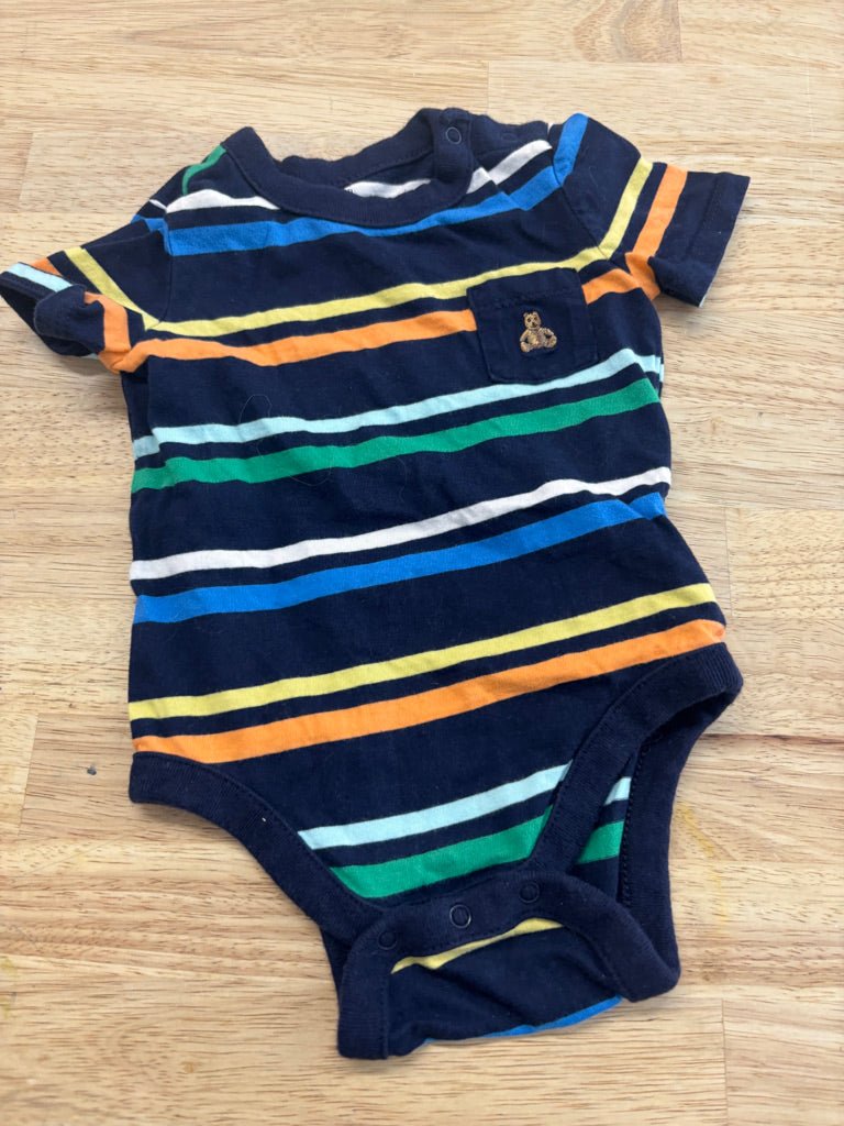 Gap 3 - 6M Striped Bodysuit - Nest and Sprout - Consignment