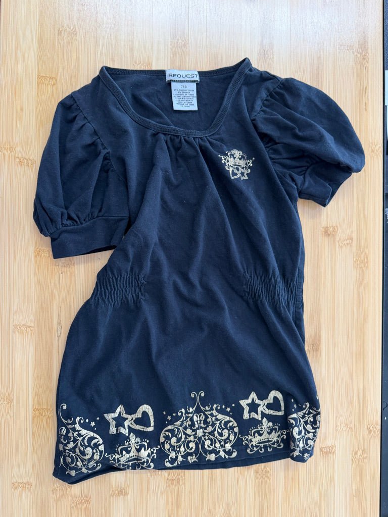 Request Top – 7/8 | Black Gold Decorative - Nest and Sprout-Consignment