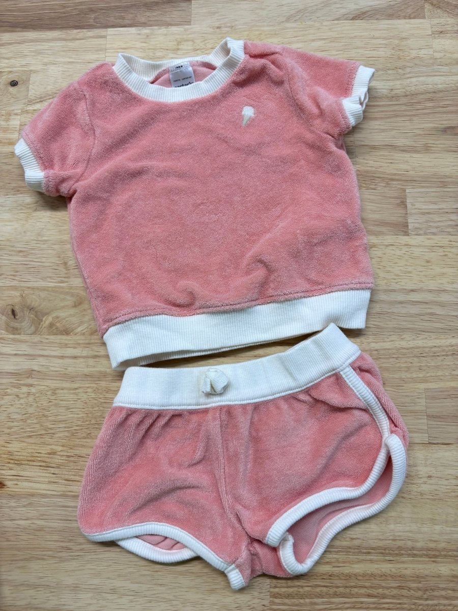 Carters 3 Month Terry Set - Nest and Sprout - Consignment
