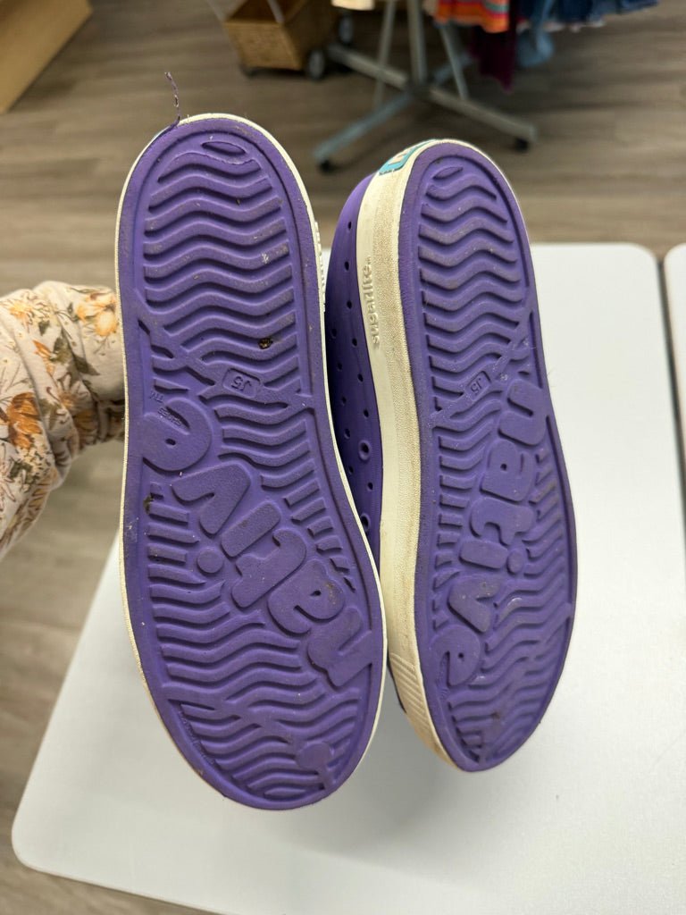 Native Shoes – Junior 5 | Purple - Nest and Sprout - Consignment