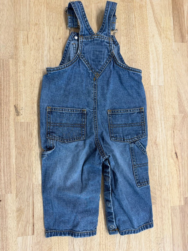 Old Navy Denim Overalls – One Size | Medium Wash Vintage 2005 Excellent - Nest and Sprout-Consignment