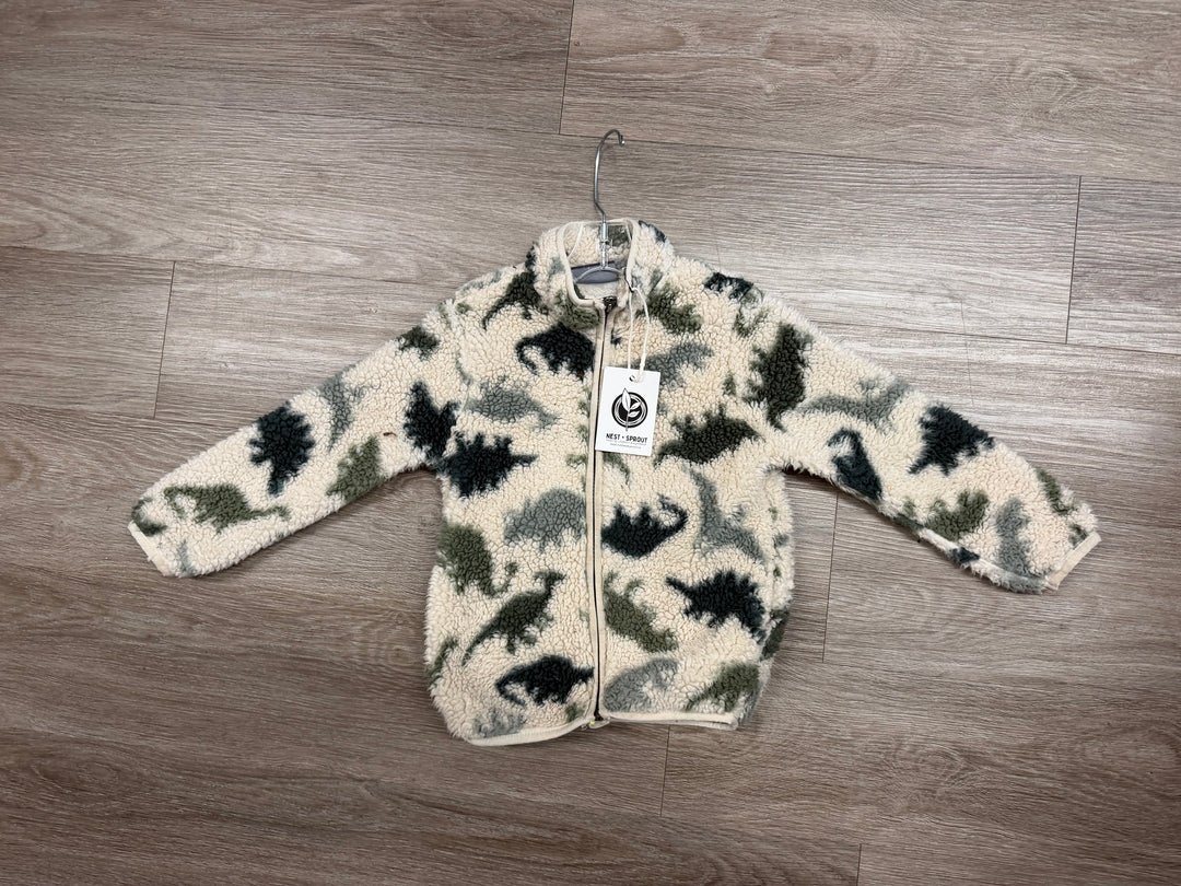 The Children's Place Sherpa Jacket – 4T | Dinosaur Print