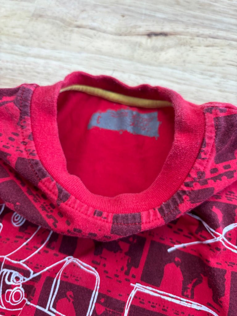 Deux Par Deux Graphic Long Sleeve Shirt | Size 3 - Nest and Sprout - Consignment