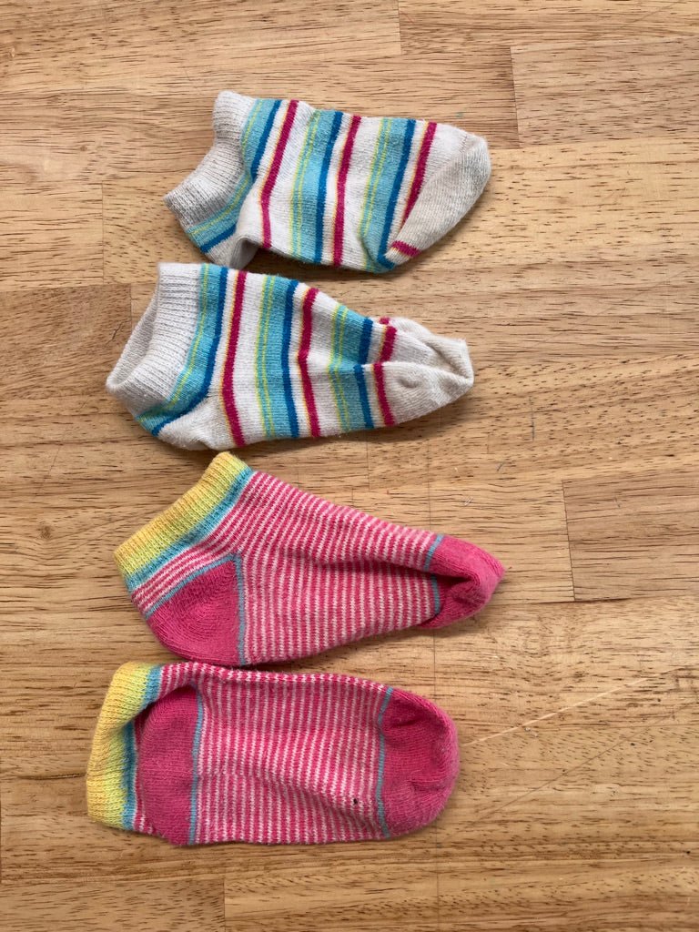 Toddler Socks Set of 2 – Stripes (13cm) - Nest and Sprout - Consignment