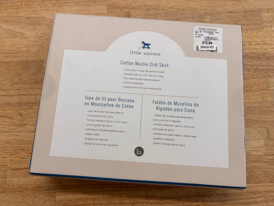 Little Unicorn Crib Skirt – NWT