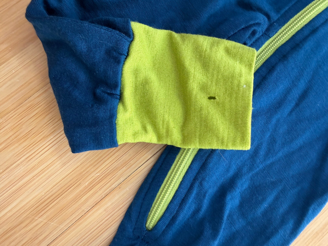 Wee Woolies One Piece Bodyromper – 3-6 Months | Green | Made in Canada