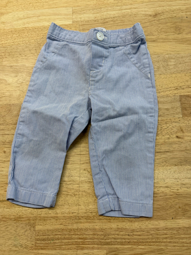 Just One You by Carter's Occasion Pants – 6M | Blue Pinstripe 100% Cotton