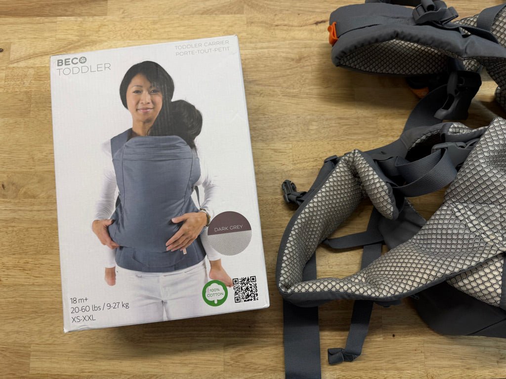 Beco Toddler Carrier Charcoal Grey | 18M+ (20–60 lb) - Nest and Sprout - Consignment
