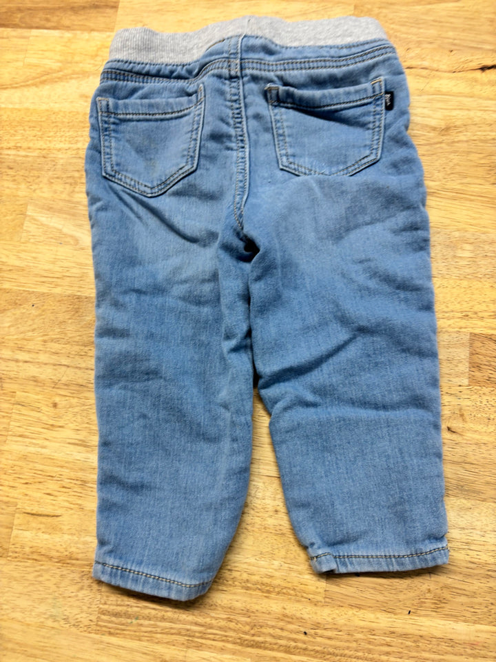 Baby B’gosh Light Wash Jeans with Stretch Waist – 24M