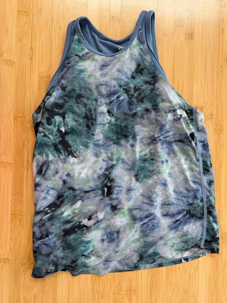 Athleta Girl Perfect Pair Tank – 12 | Blue Pattern & Under Tank