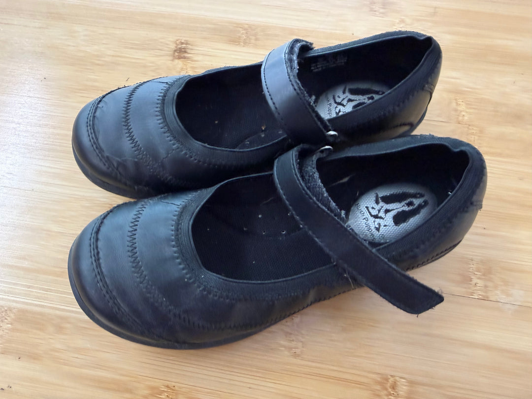 Hush Puppies Mary Janes – 1M | Black Memory Foam Velcro | Play