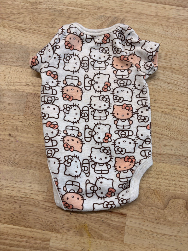 Hello Kitty 0-3M Bodysuit with All-Over Print