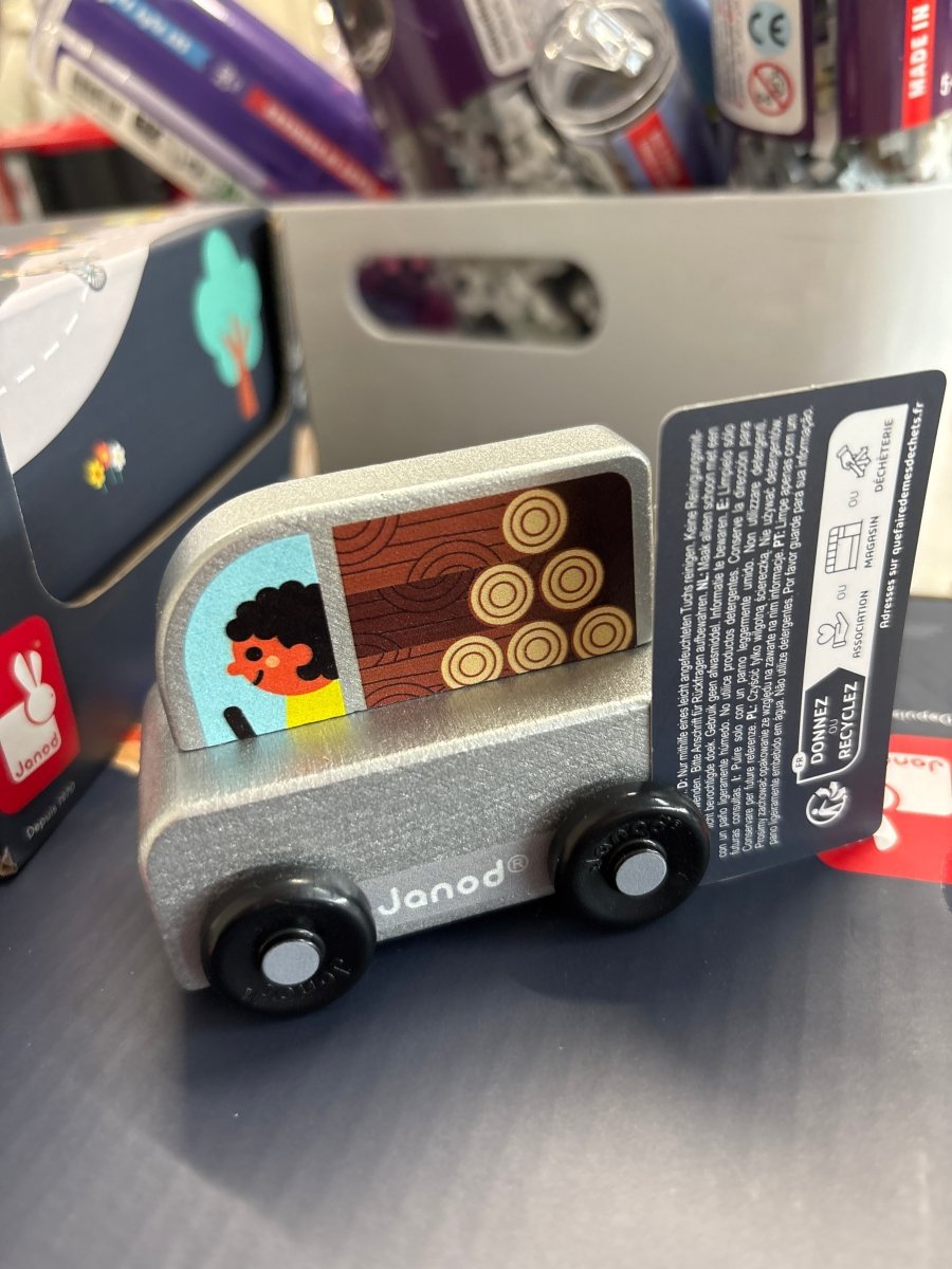 Janod Pick Up Cars - Nest and Sprout - Janod