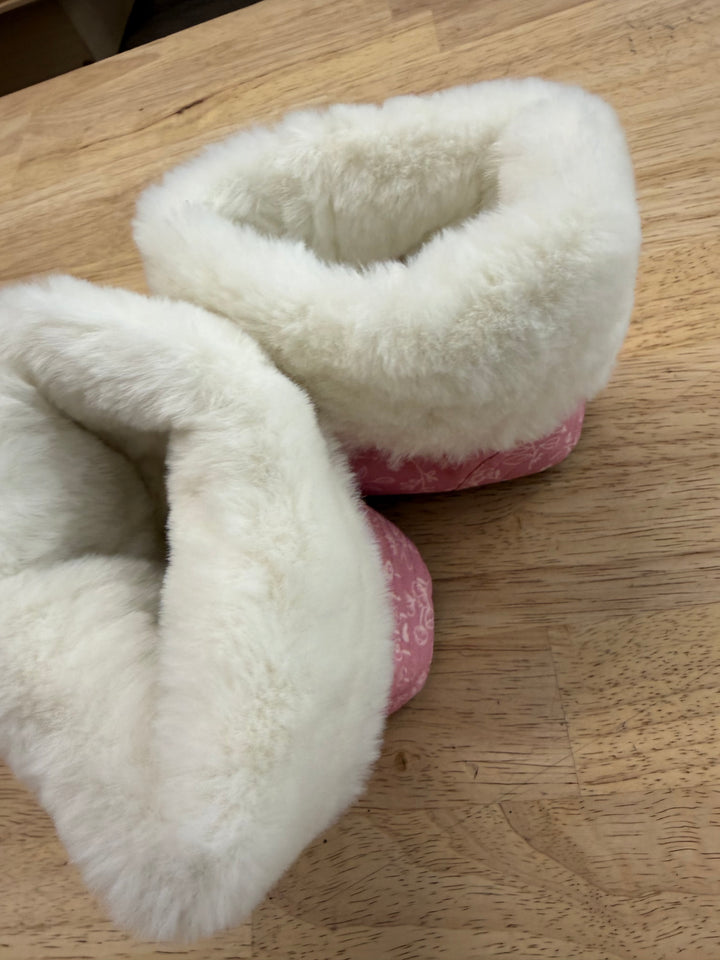 Jan & Jul Pink Prairie Cozy Winter Booties – 18–24M (EU 22) | Like New