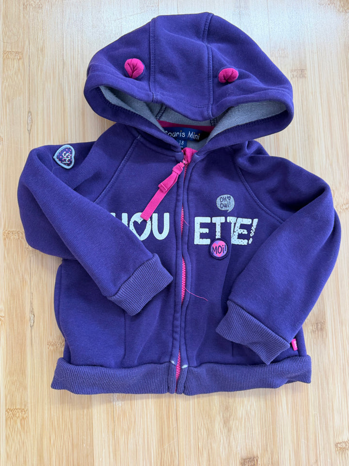 Souris Mini Purple Sweatpant & Sweatshirt Set – 18M