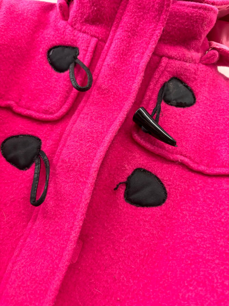 Joe Fresh Peacoat – 14 Bright Pink Wool Blend fair condition - Nest and Sprout - Consignment