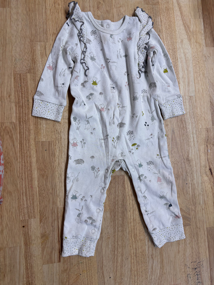Pehr Mouse in Forest Romper 12-18M imperfect