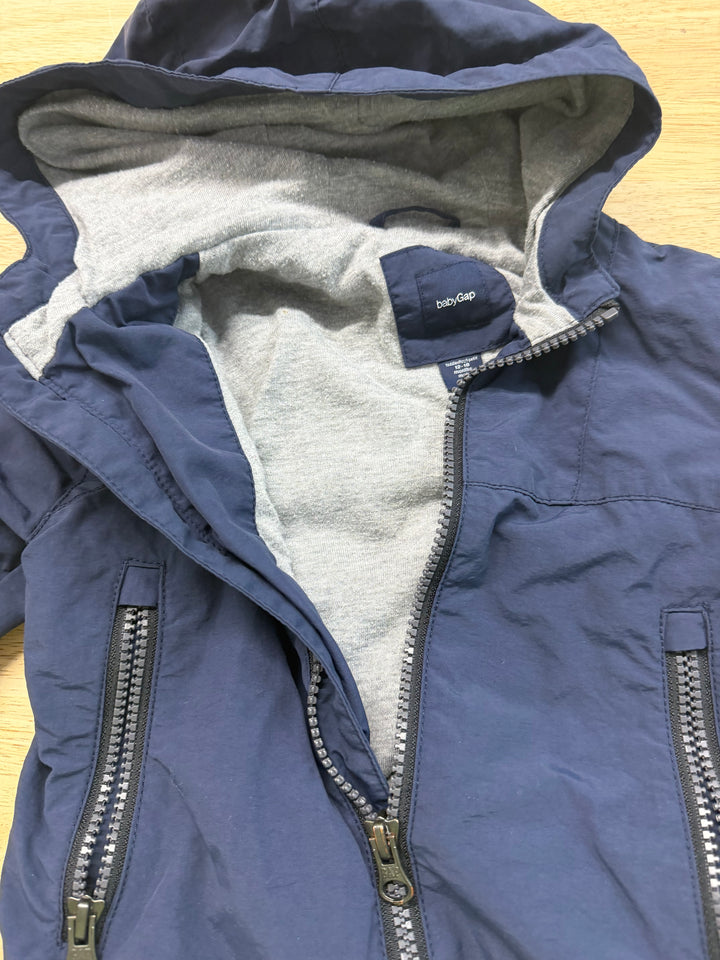 Baby Gap Lined Jacket – 12–18M | Navy Grey Lining Lightweight