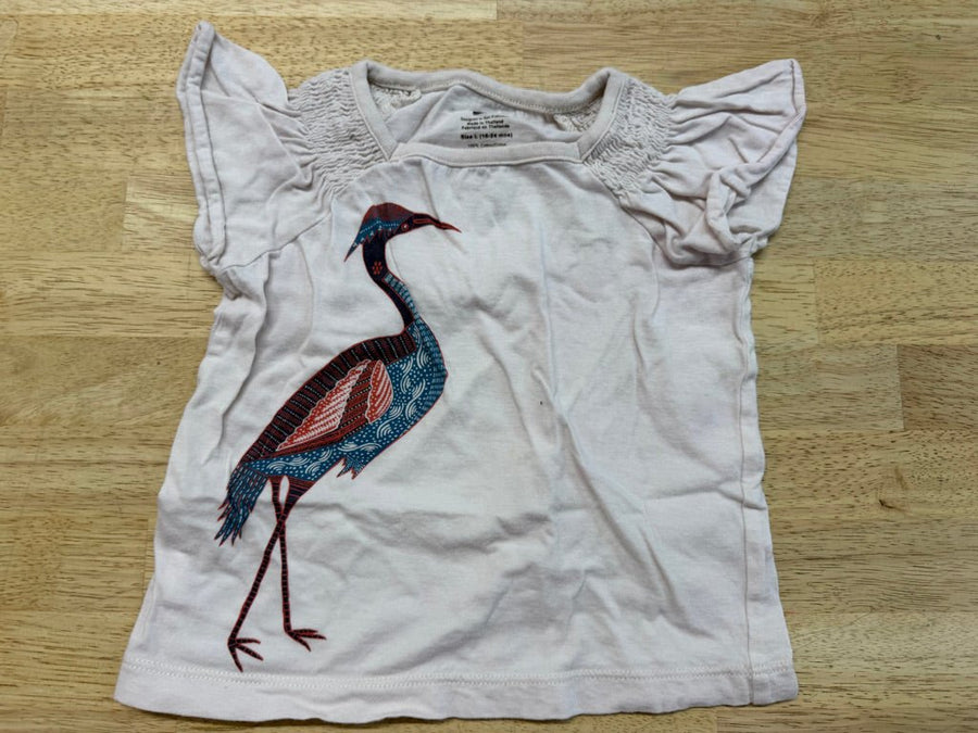 Tea Collection Stork Bird Print Shirt – 18–24M | Play - Nest and Sprout-Consignment