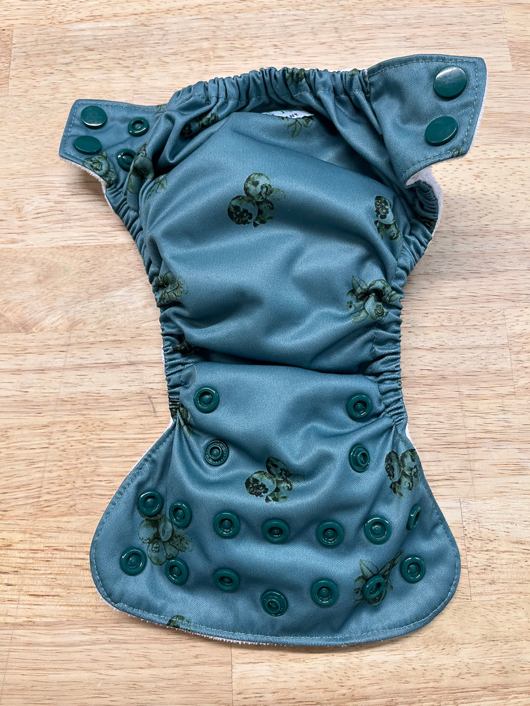 Two by Two All-in-One Diaper – OS (Blueberry Print)