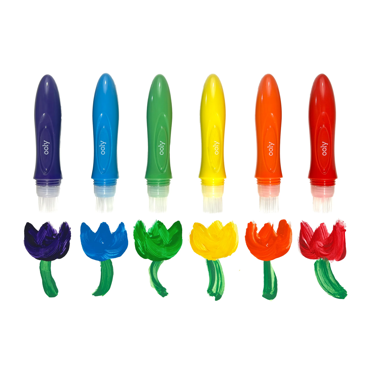Easy Squeezy: Squeezable Poster Paint Brushes - Nest and Sprout - Ooly