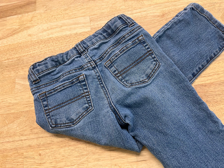 Epic Threads Distressed Jeans – 4 | Medium to Light Wash Straight Leg Adjustable Waist