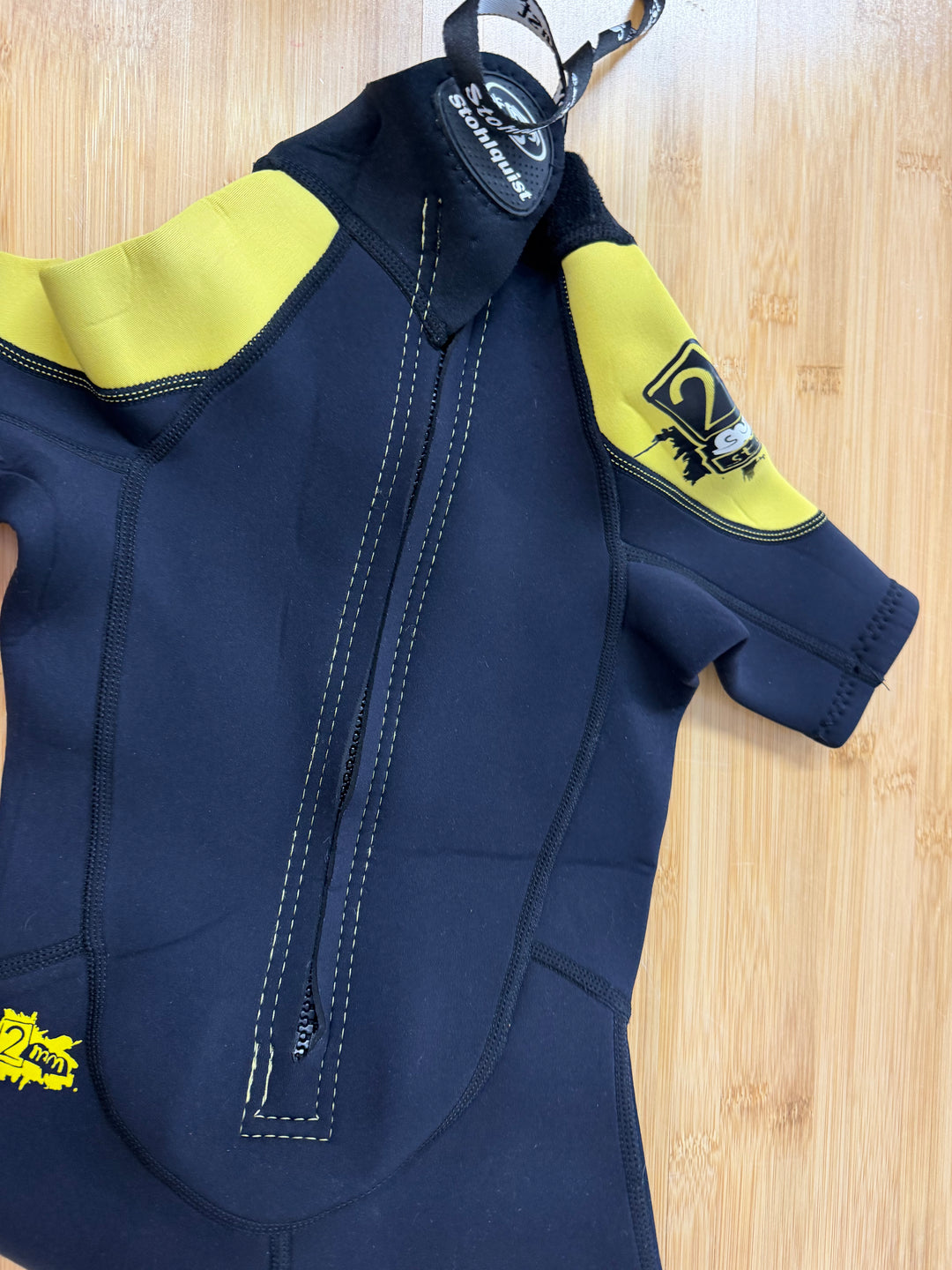 Stohlquist Wet Suit – Youth Child XS | Black and Yellow | 2mm Super Stretch