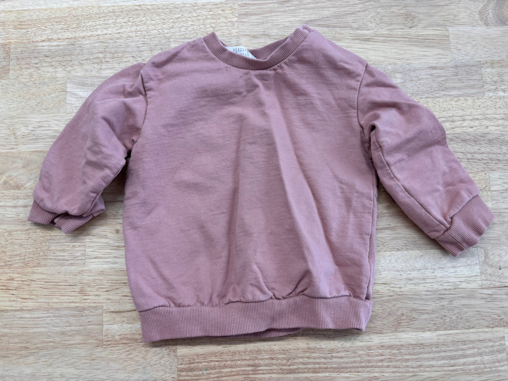 H&M Organic Cotton Sweatshirt – Dusty Rose