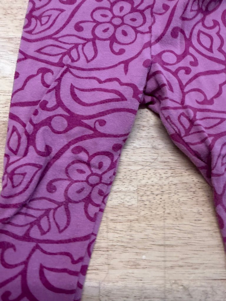Tea Collection Light Pink Fuchsia Print Legging – 2 | Play - Nest and Sprout-Consignment