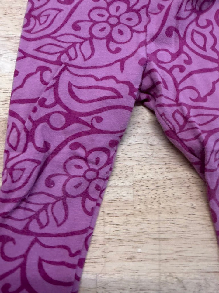 Tea Collection Light Pink Fuchsia Print Legging – 2 | Play - Nest and Sprout-Consignment