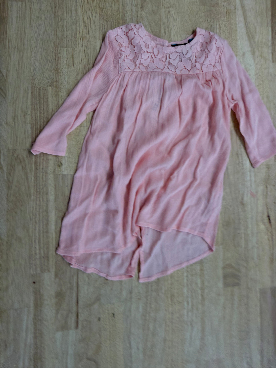 Preview Long Sleeve Top – 4 | Light Pink | Open Back | NWT