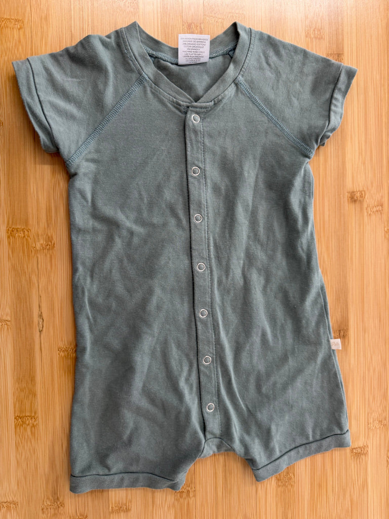 Jax & Lennon Snap-Up Romper – 18–24M | Sage Green | Play