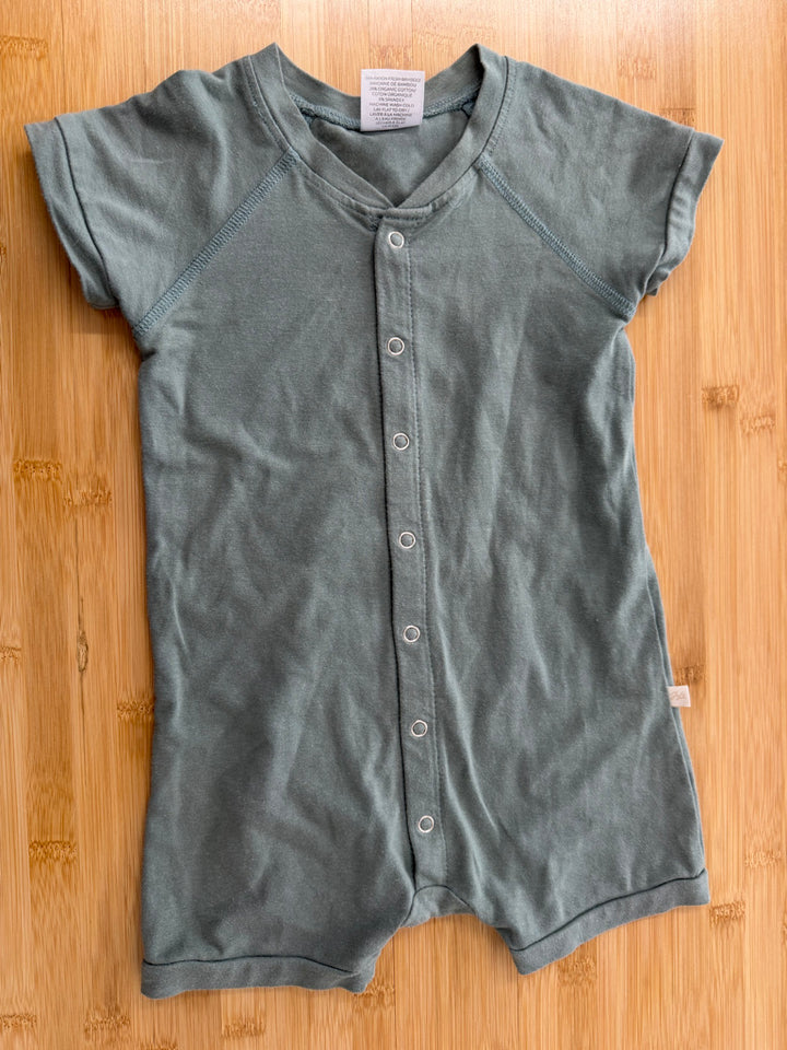 Jax & Lennon Snap-Up Romper – 18–24M | Sage Green | Play