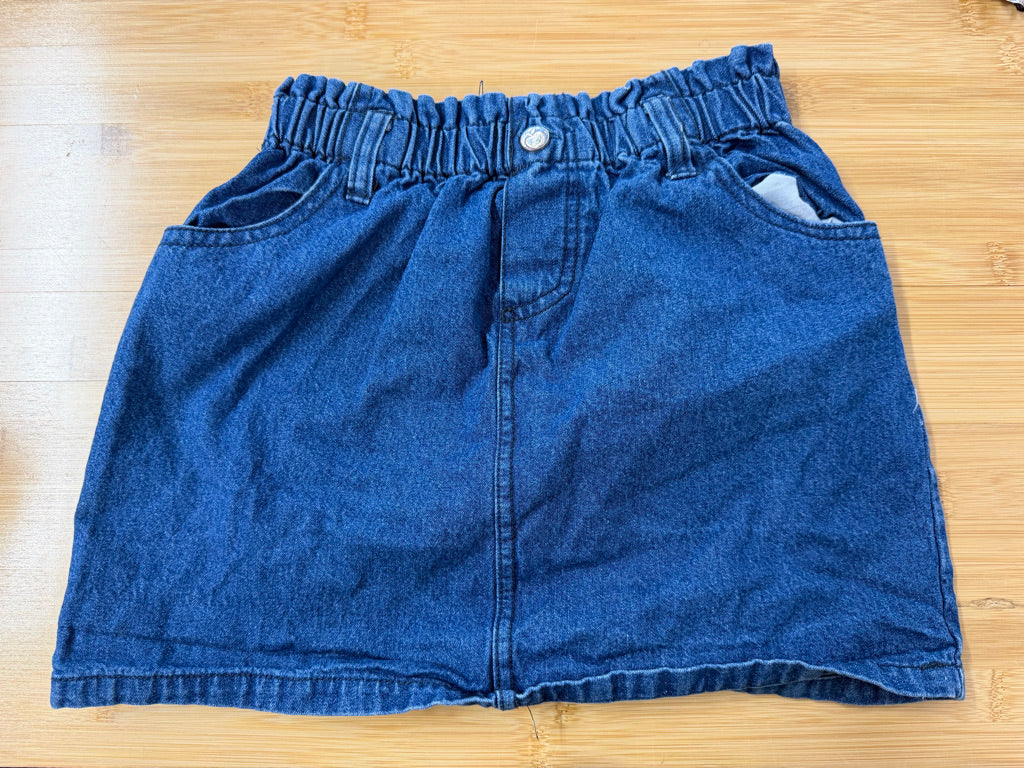 Cynthia Rowley Denim Skirt – 7/8 | Medium Wash Scrunched Band
