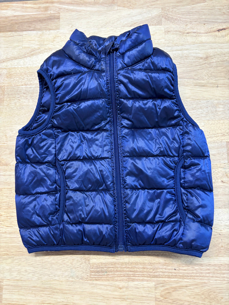 Metallic Blue Insulated Vest – 100